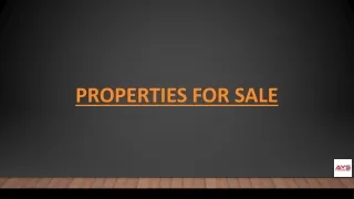 Properties for Sale