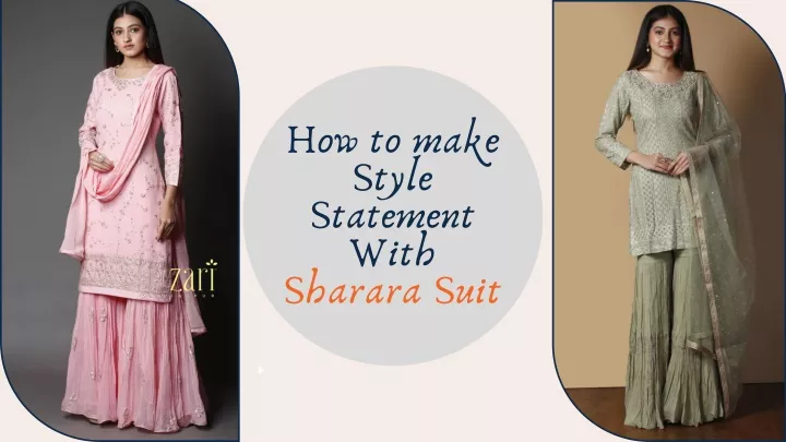 how to make style statement with sharara suit