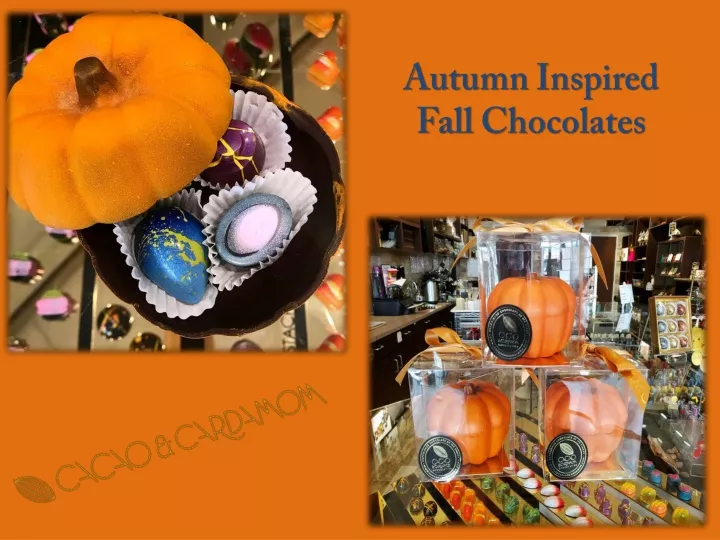 autumn inspired fall chocolates