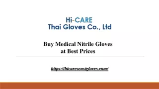 Buy Medical Nitrile Gloves at Best Prices