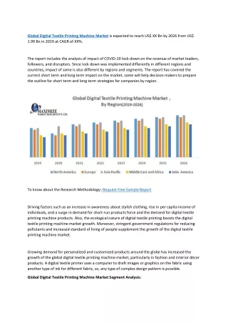 global digital textile printing machine market