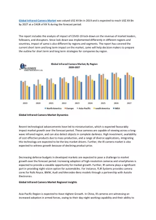 global infrared camera market was valued