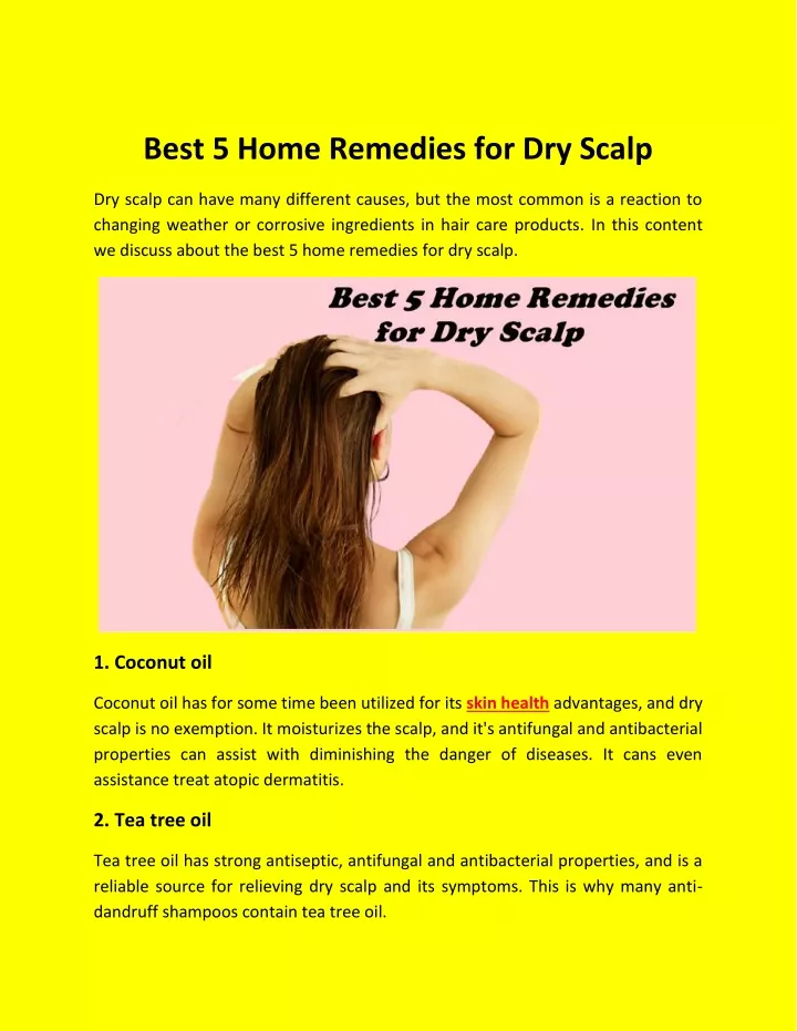 best 5 home remedies for dry scalp