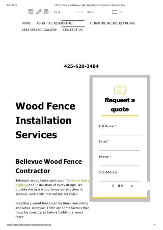 Residential fence contractors