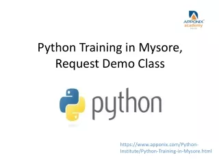 python Training in Mysore