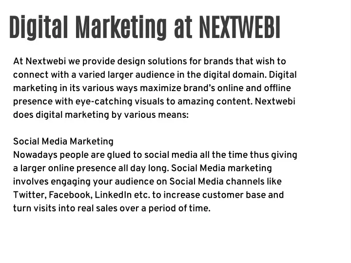 digital marketing at nextwebi