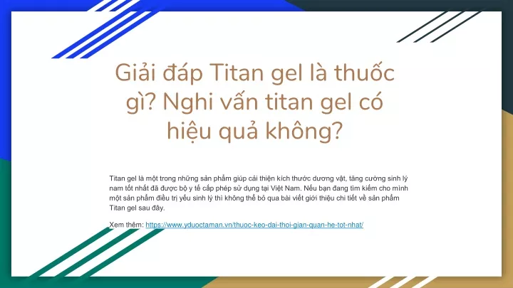 gi i p titan gel l thu c g nghi v n titan gel c hi u qu kh ng