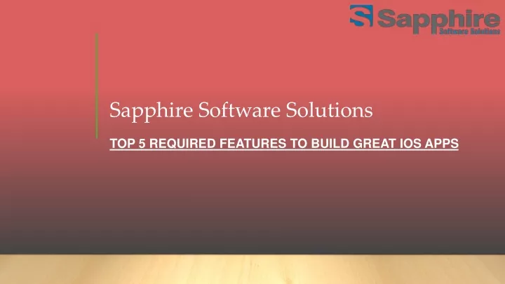 sapphire software solutions