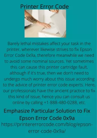 printer error code