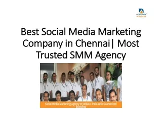 Best Social Media Marketing Company in Chennai