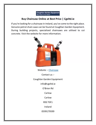 Buy Chainsaw Online at Best Price  Cgeltd.ie-converted