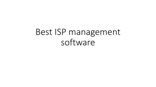 ISP Software, ISP Billing, ISP CRM, Hotspot Management Software.