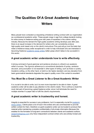 academic writer in USA | assignmentsgroup