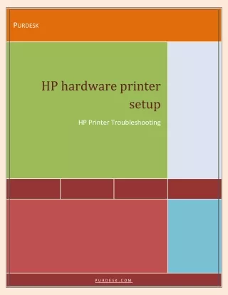 HP hardware printer setup
