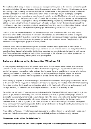 Direct photo editor for Windows 10 download to arrange a photograph