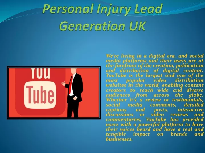 personal injury lead generation uk