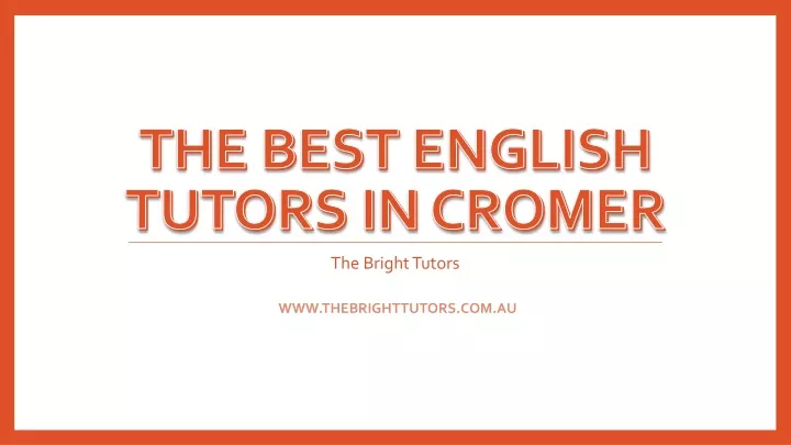 the best english tutors in cromer