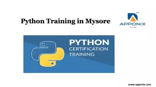 Python Course In Mysore