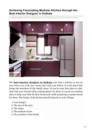 achieving fascinating modular kitchen through