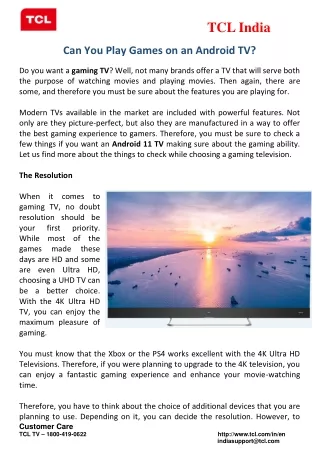 tcl india