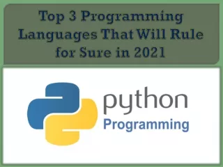 Top 3 Programming Languages That Will Rule for Sure in 2021