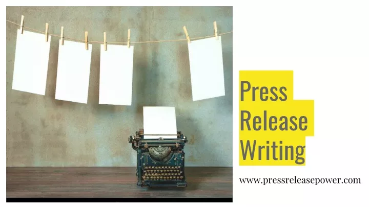 press release writing