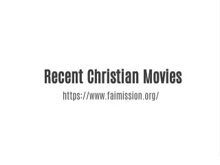 Recent Christian Movies