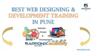 Apponix Web Design web designing and development training in pune