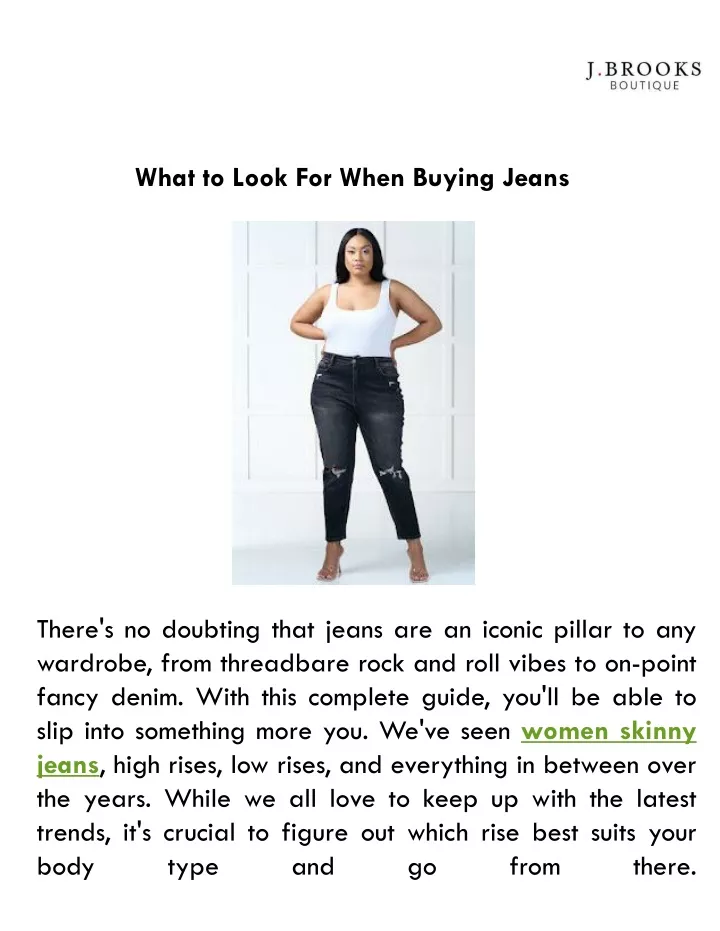 what to look for when buying jeans