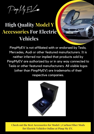 Shop the Best Quality Model Y Accessories for Electric Vehicles | Pimp My EV