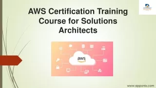 AWS Certification Training Course for Solutions Architects
