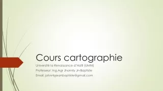 cours cartographie