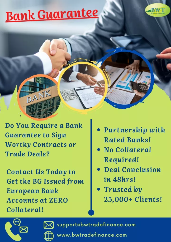 do you require a bank guarantee to sign worthy