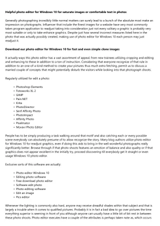 helpful photo editor for windows 10 for saturate