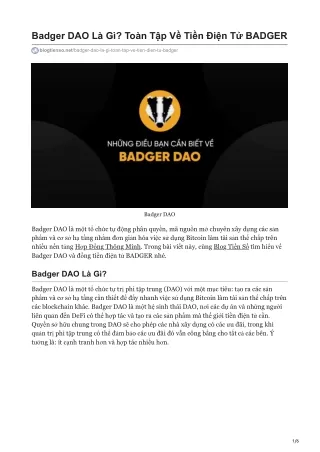 badger dao l g to n t p v ti n i n t badger