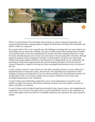 what is living evolution river krimmer