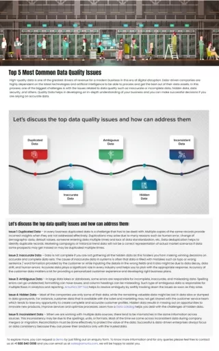 Top 5 Most Common Data Quality Issues