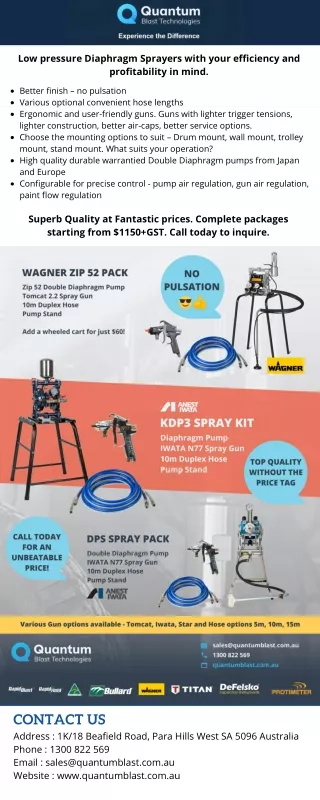 low pressure diaphragm sprayers with your