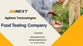 Food Testing Company In India - AgNext Technologies