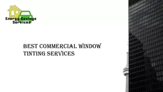 Best Commercial Window Tinting Service In Evansville | Energy Savings Services