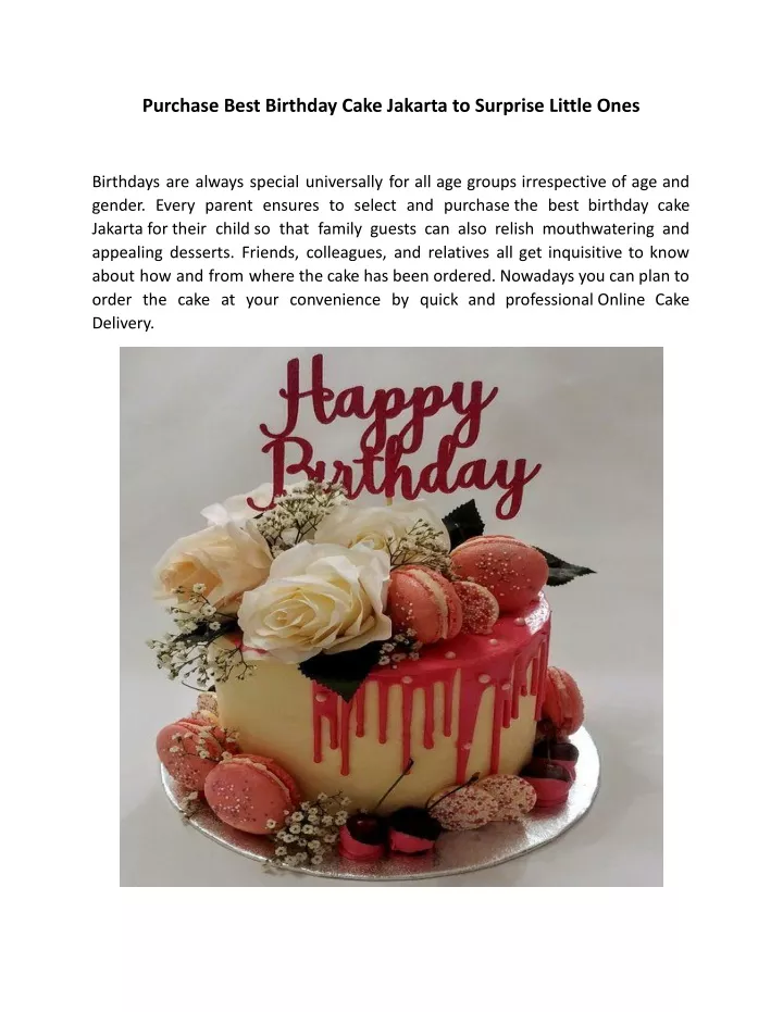 purchase best birthday cake jakarta to surprise