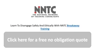 learn to disengage safely and ethically with nntc