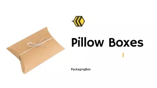 Get Eco Friendly Pillow Boxes