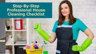 step by step professional house cleaning checklist