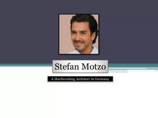Explore the World of Architecture with Stefan Motzo