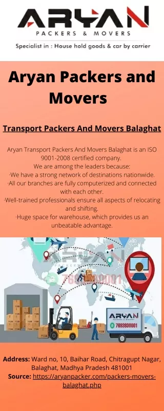 Transport Packers And Movers Balaghat
