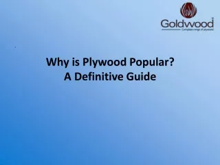 Why is Plywood Popular A Definitive Guide