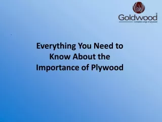 Everything You Need to Know About the Importance of Plywood