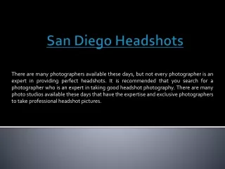 San Diego Headshots Photography