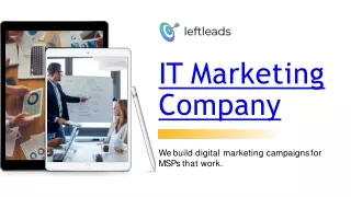 Grow your business with IT marketing Company | Leftleads
